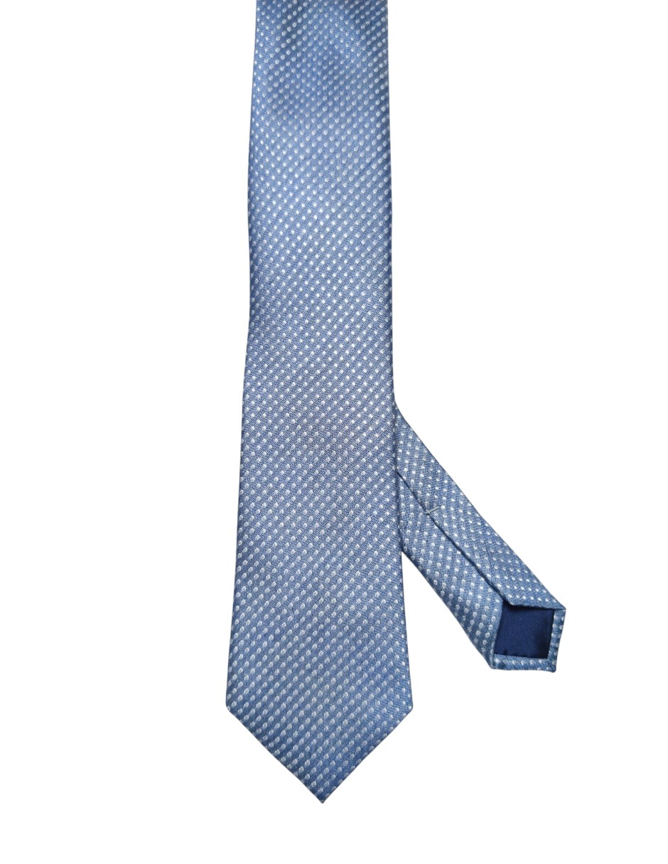 Corbata regular estampado lunares para hombre