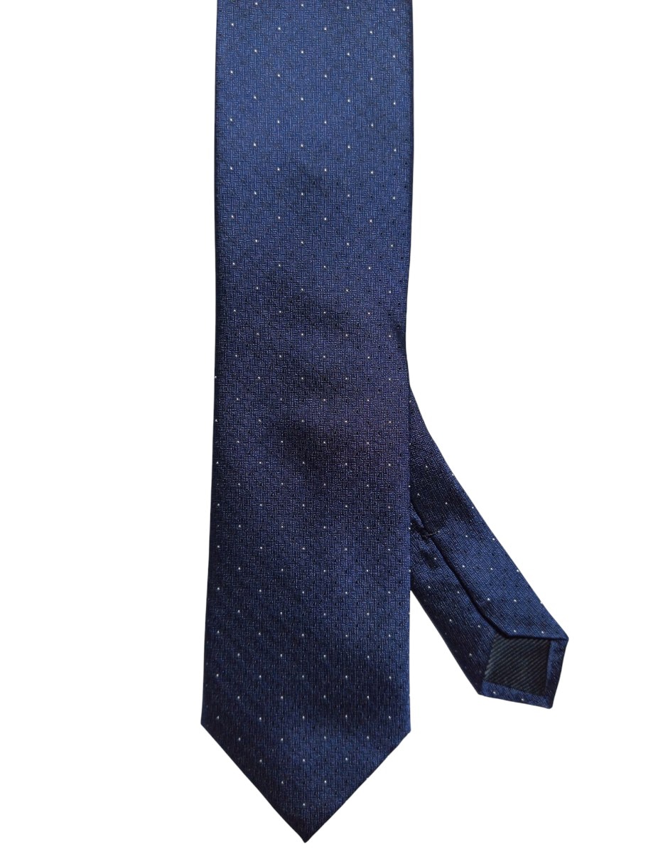 Corbata regular de seda estampado a cuadros para hombre