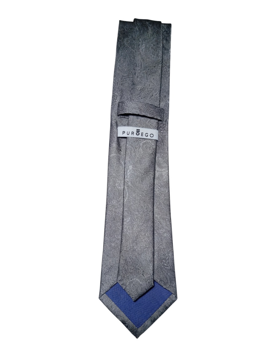 Corbata regular de seda estampado para hombre 2