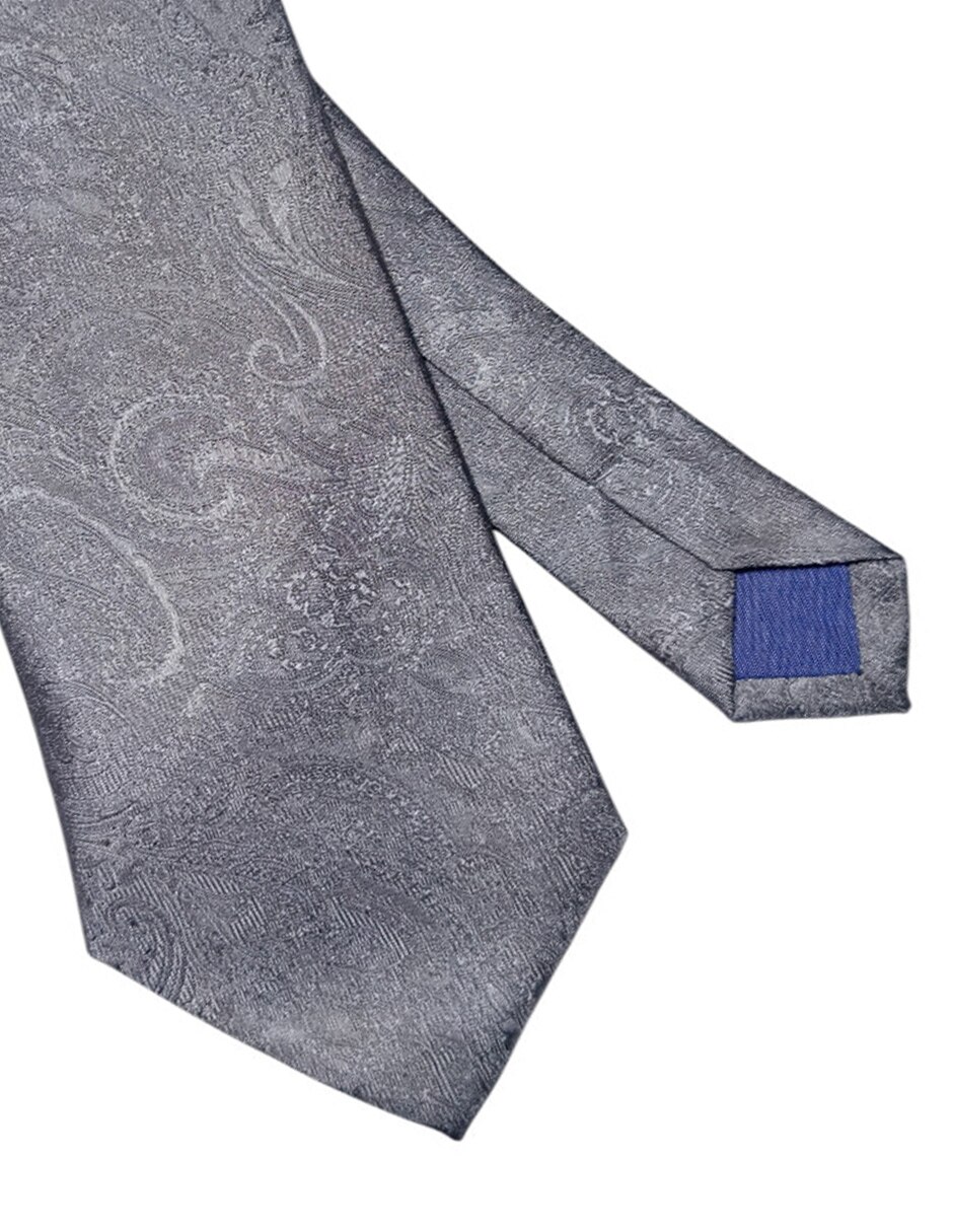 Corbata regular de seda estampado para hombre 3