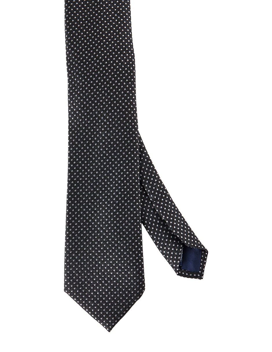 Corbata regular estampado lunares para hombre 1