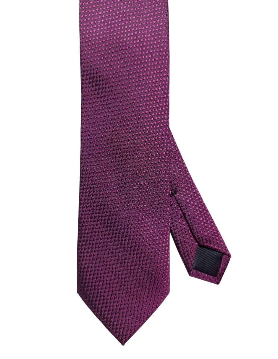 Corbata regular de seda estampado para hombre 1