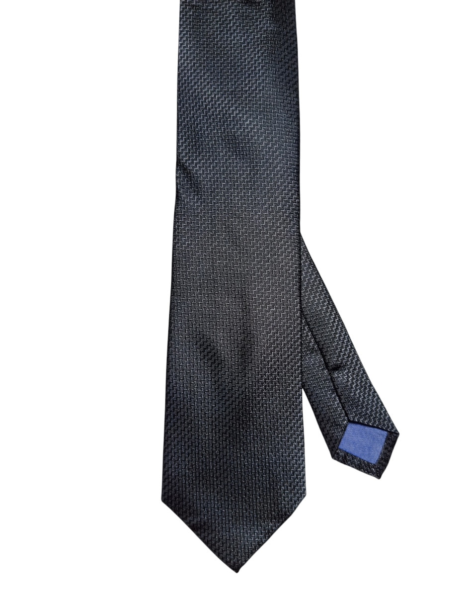 Corbata regular de seda estampado gràfico para hombre