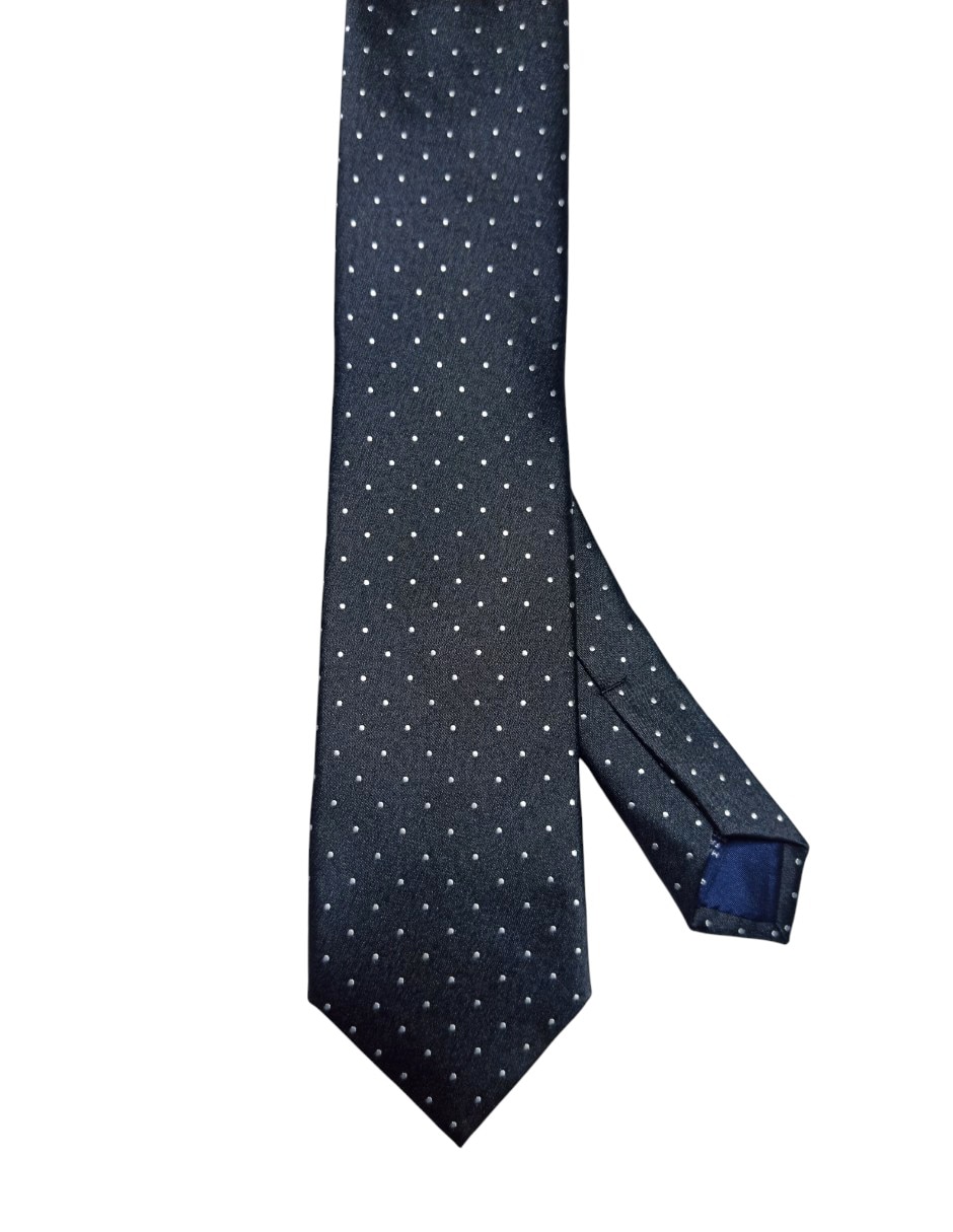 Corbata regular de seda estampado lunares para hombre Corbata regular de seda estampado lunares para hombre
