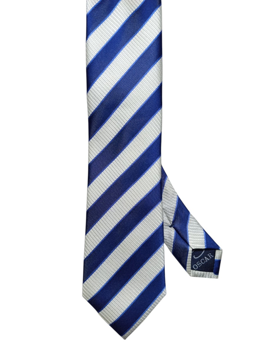 Corbata Oscar de la Renta regular de seda estampado a rayas para hombre Corbata Oscar de la Renta regular de seda estampado a rayas para hombre