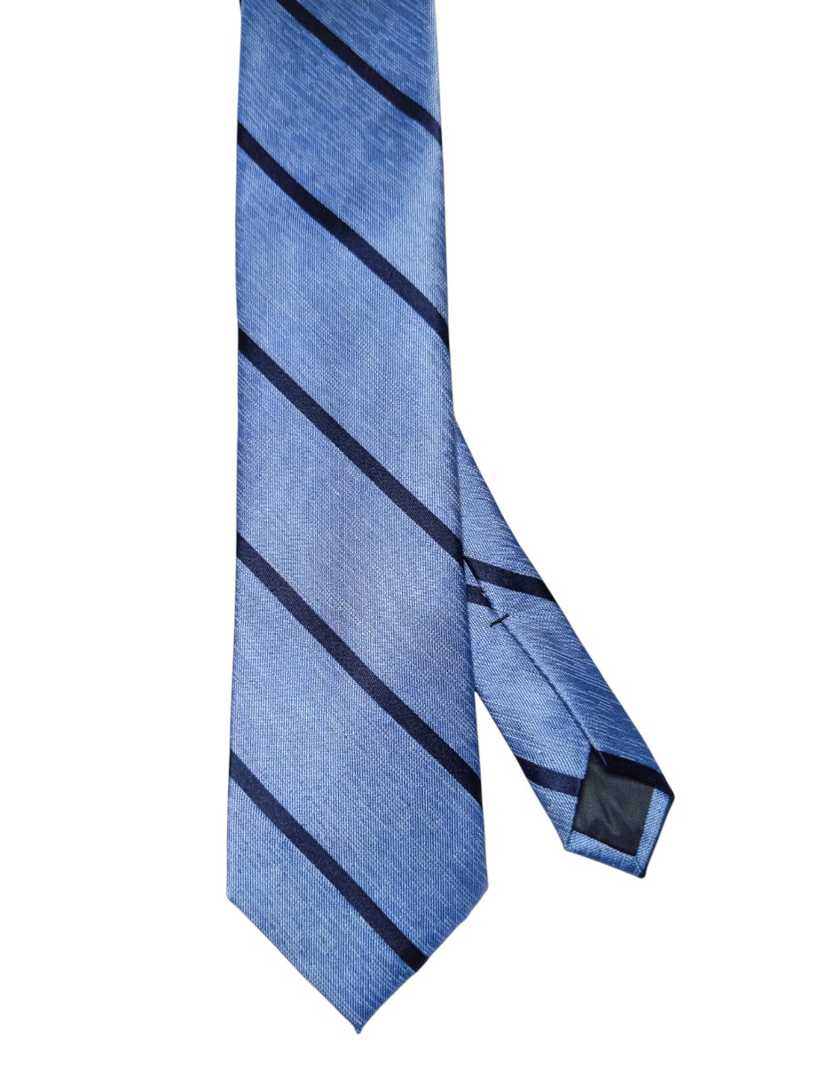 Corbata regular de seda estampado a rayas para hombre Corbata regular de seda estampado a rayas para hombre