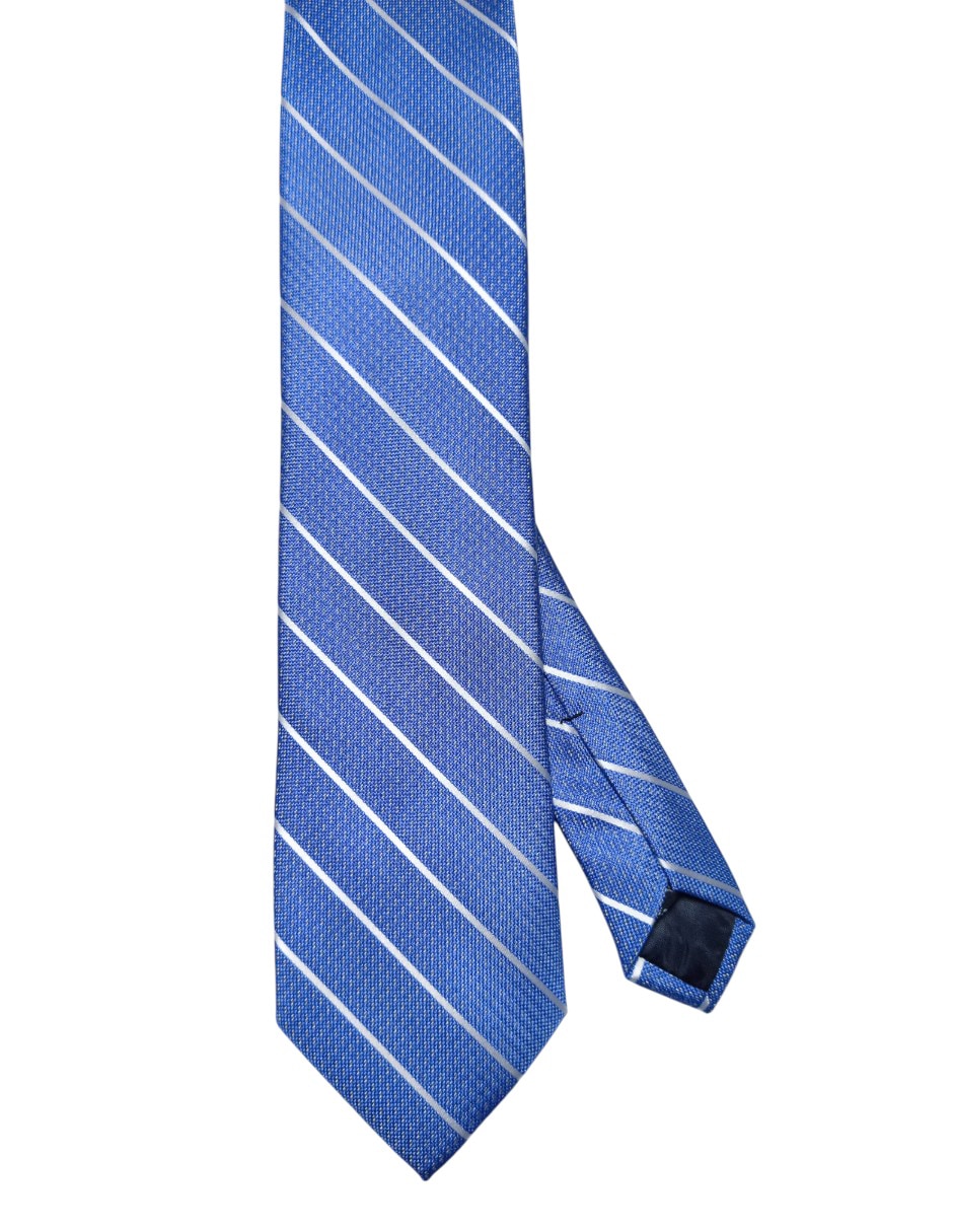 Corbata regular de seda estampado a rayas para hombre Corbata regular de seda estampado a rayas para hombre