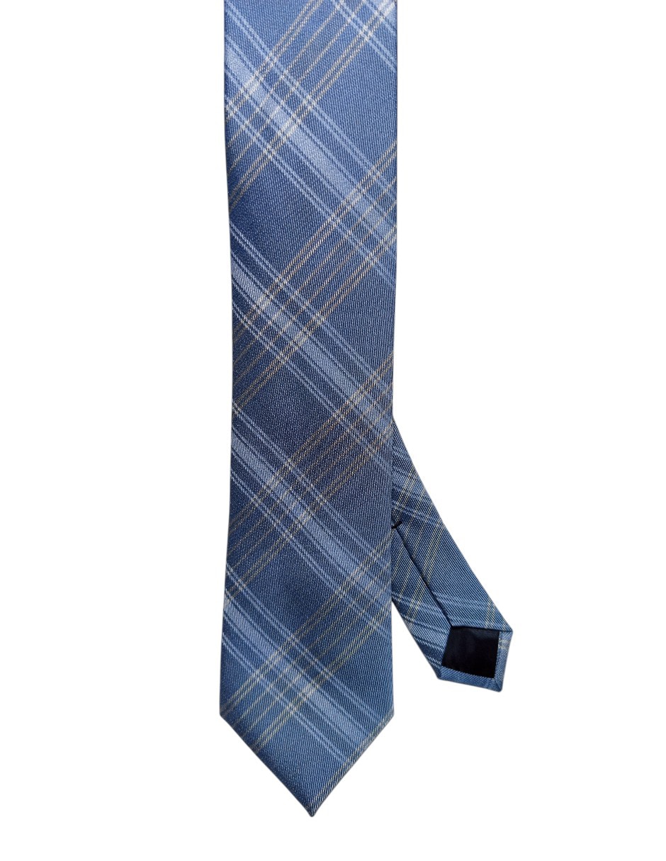 Corbata regular de seda estampado a cuadros para hombre Corbata regular de seda estampado a cuadros para hombre