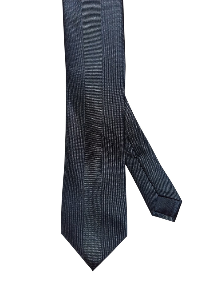 Corbata regular de seda estampado a rayas para hombre 1