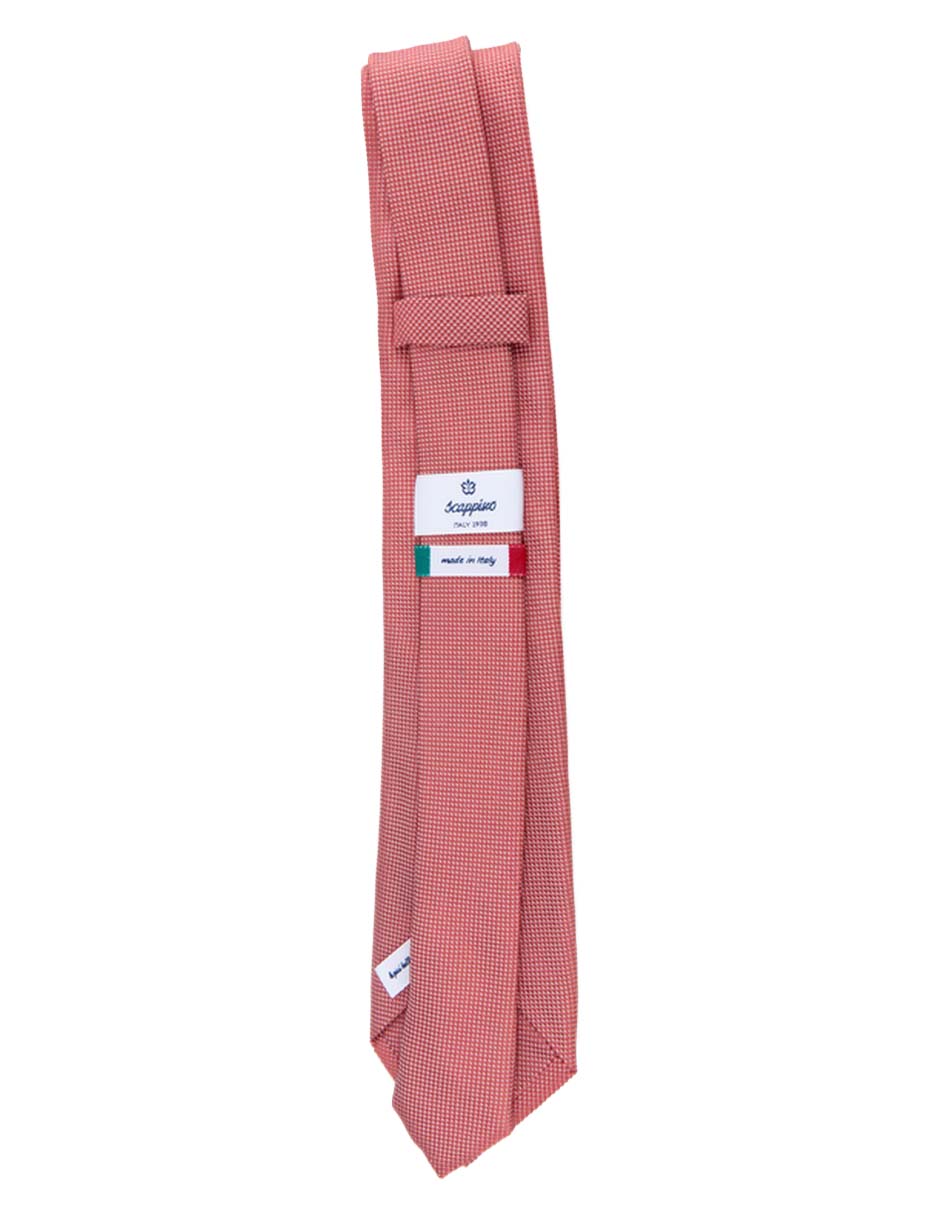 Corbata Scappino regular de seda estampado microprint para hombre