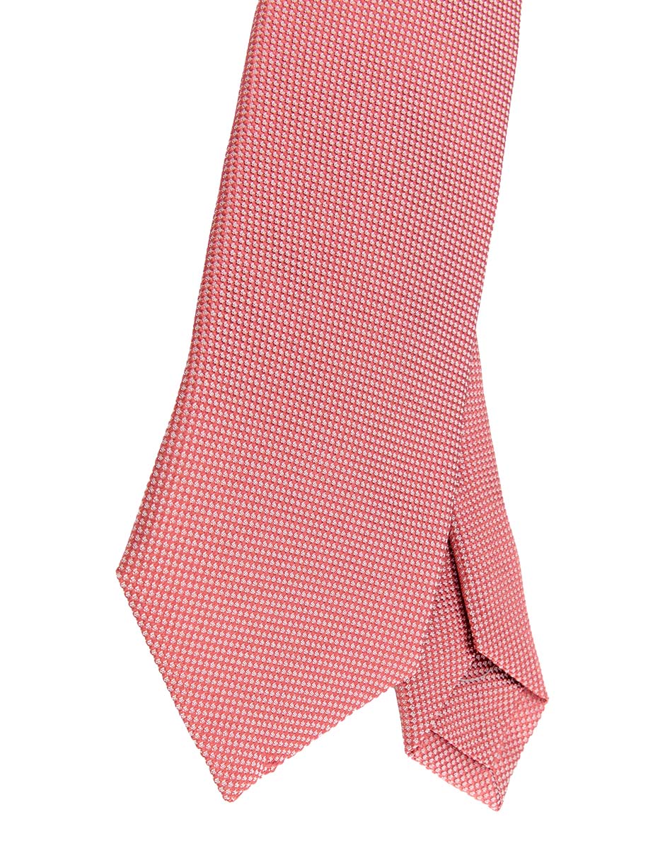 Corbata regular de seda estampado microprint para hombre 3