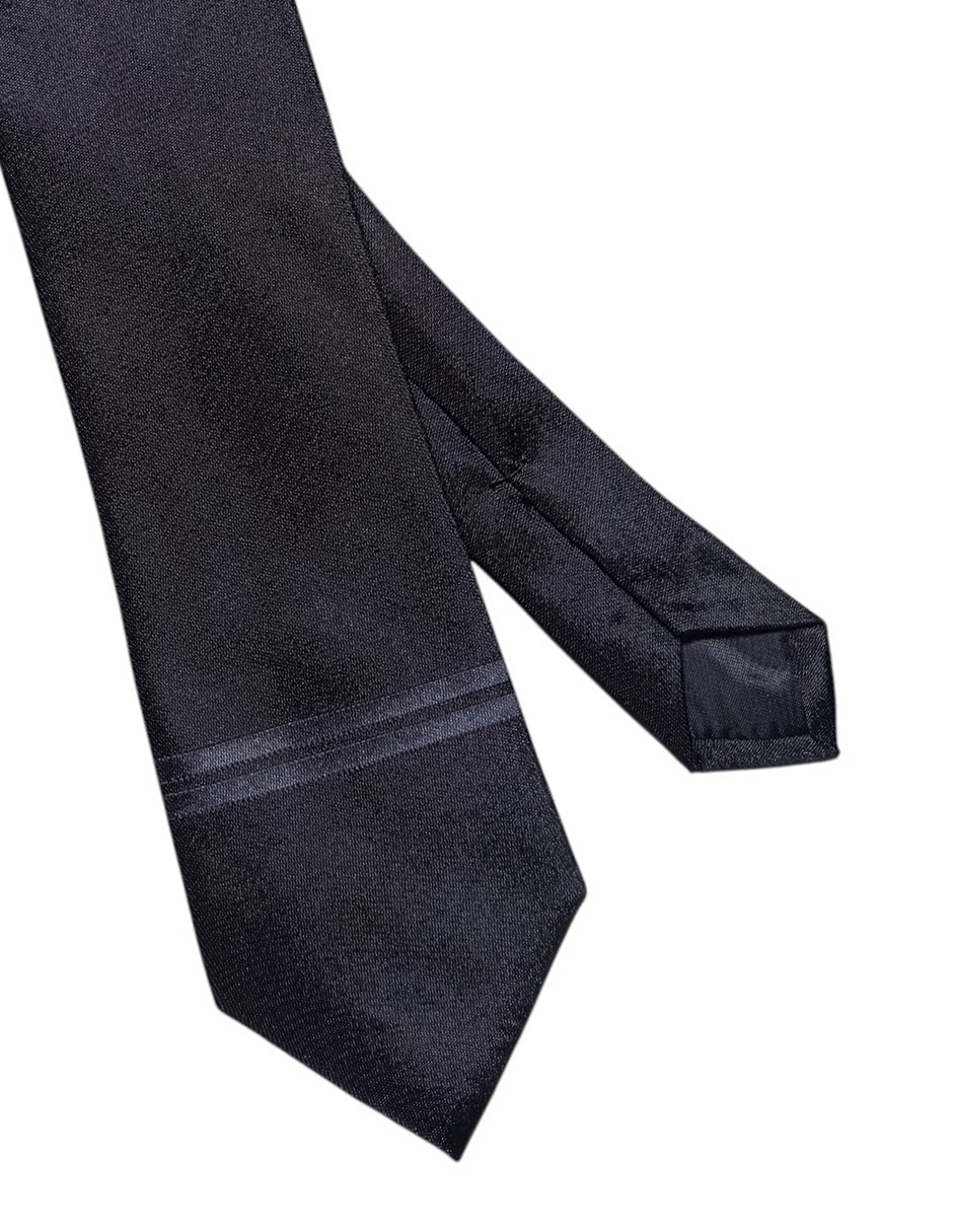 Corbata regular de seda estampado a rayas para hombre 3