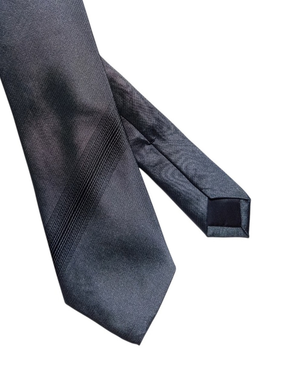 Corbata regular de seda estampado a rayas para hombre 3
