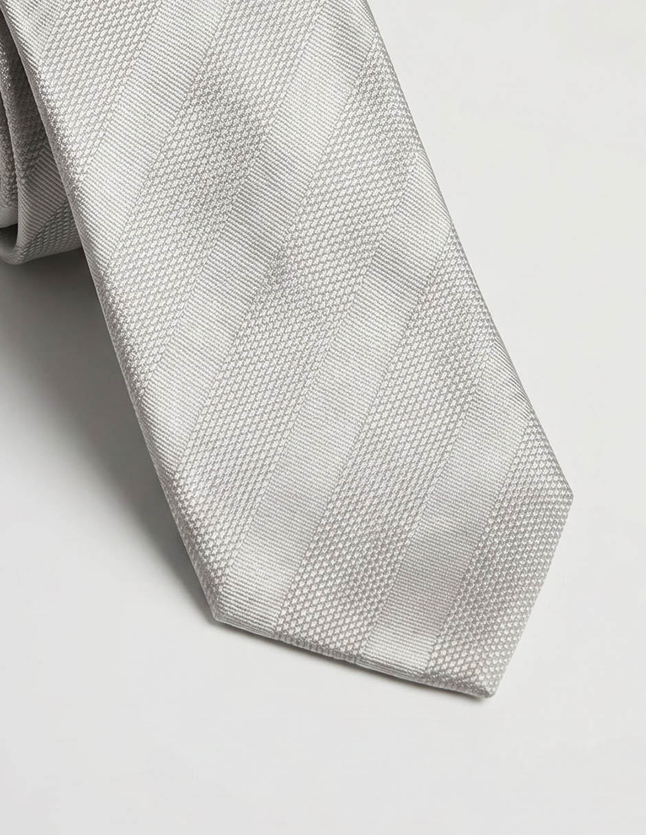 Corbata regular de seda para hombre 3