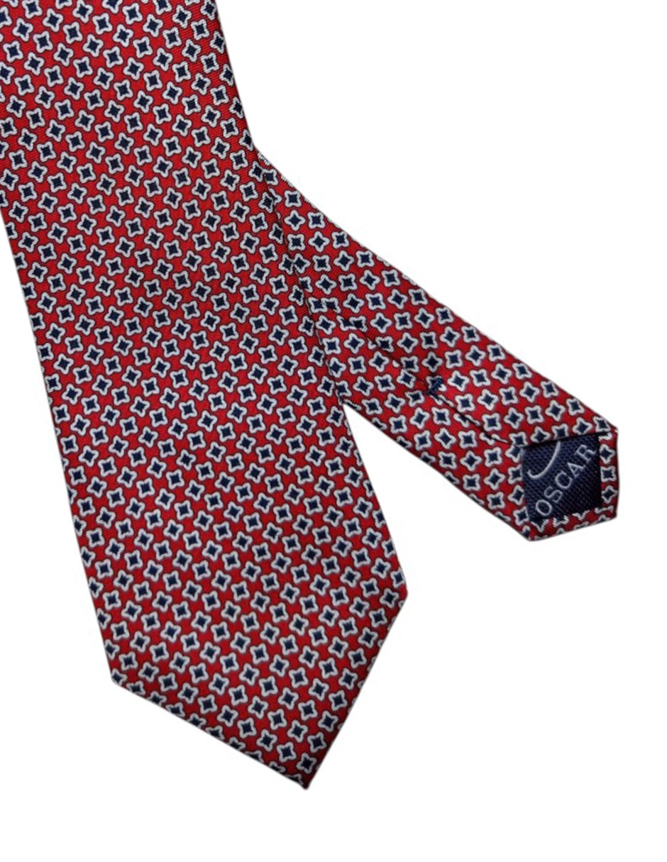 Corbata regular de seda estampado para hombre 3