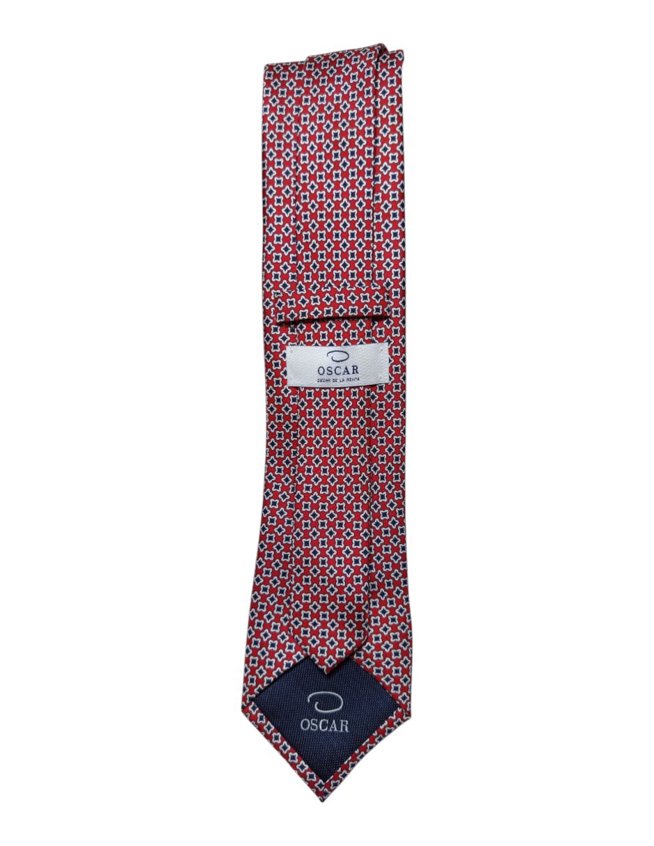 Corbata regular de seda estampado para hombre 2