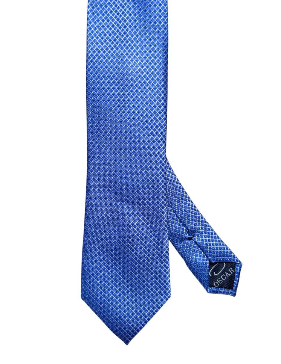 Corbata Oscar De La Renta regular de seda estampada a cuadros para hombre Corbata Oscar De La Renta regular de seda estampada a cuadros para hombre