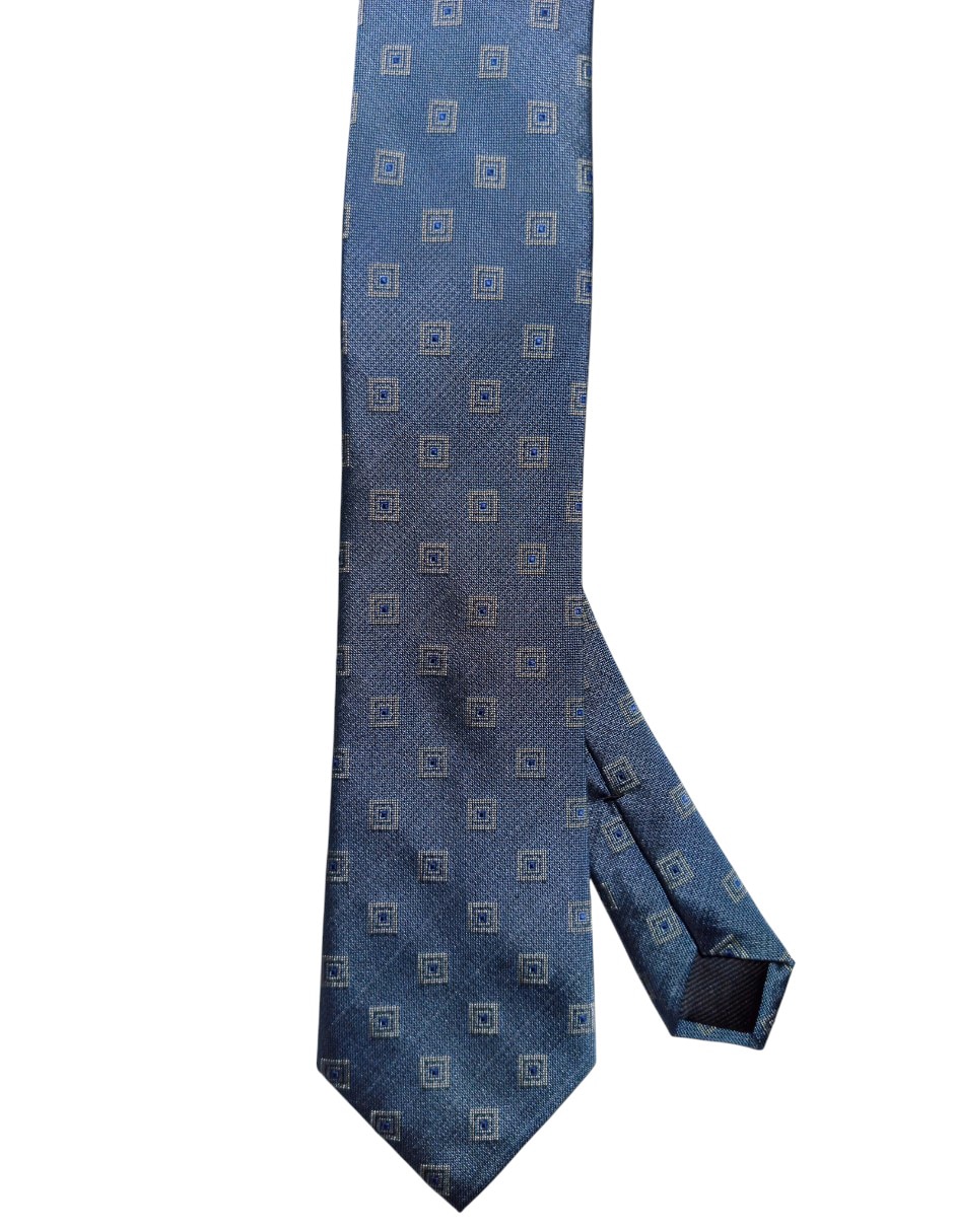 Corbata regular de seda estampado a cuadros para hombre Corbata regular de seda estampado a cuadros para hombre