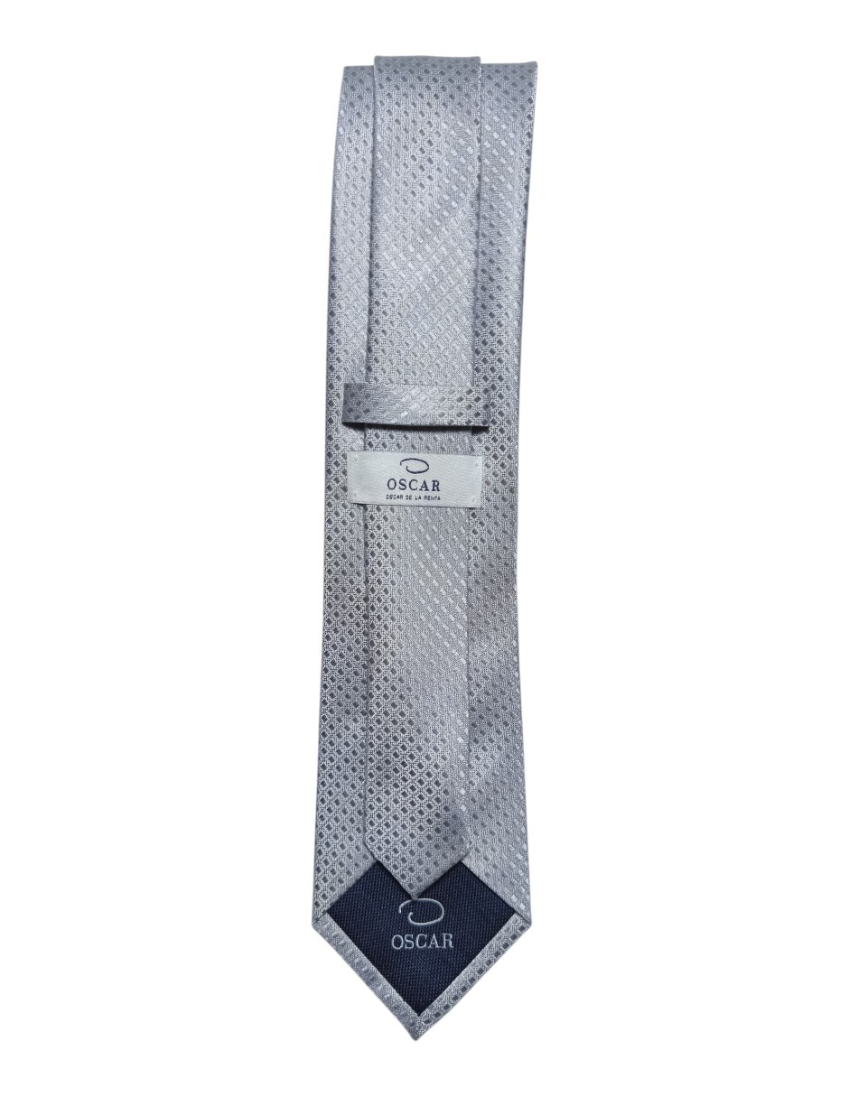 Corbata regular de seda estampado para hombre 3