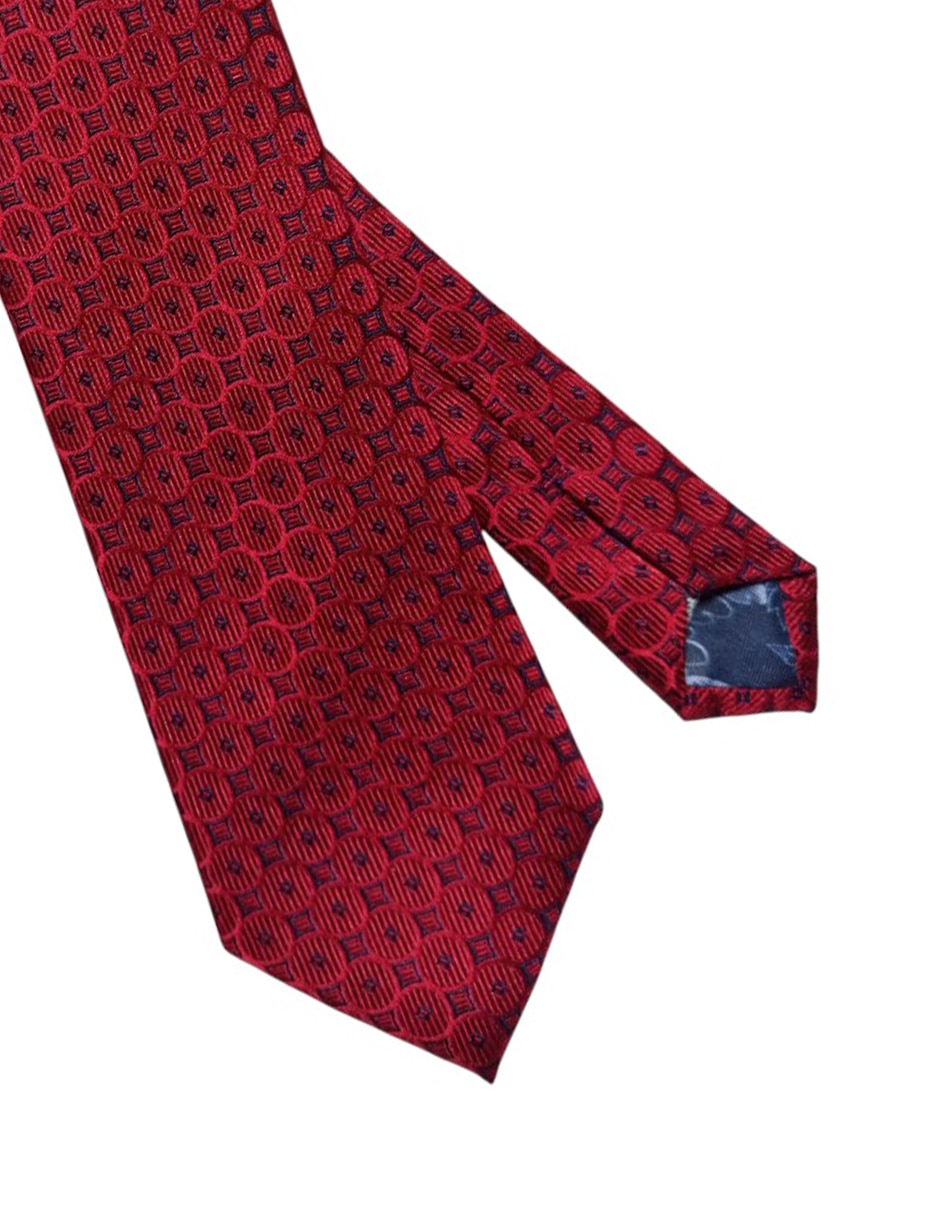Corbata regular de seda estampado para hombre 3