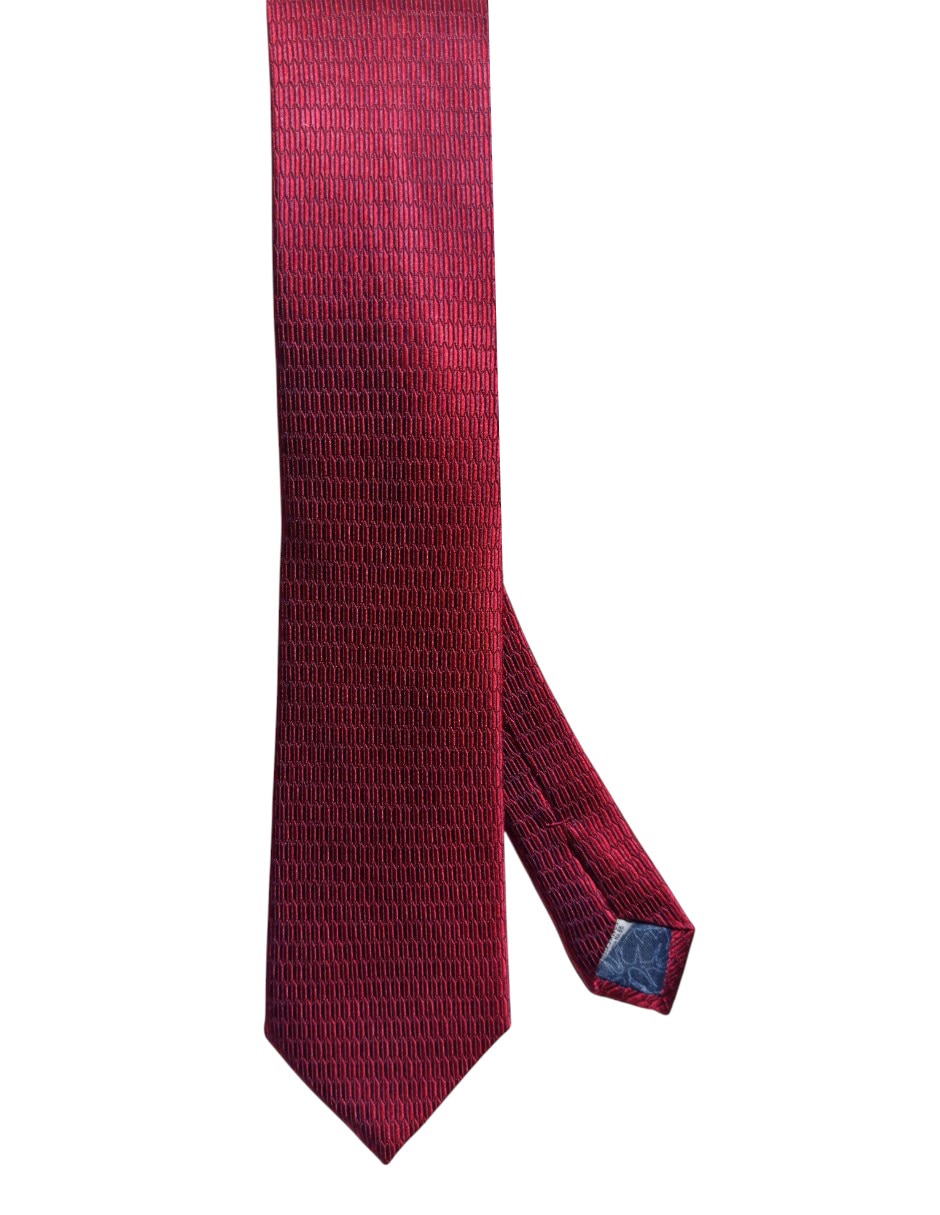 Corbata regular de seda estampado para hombre 1