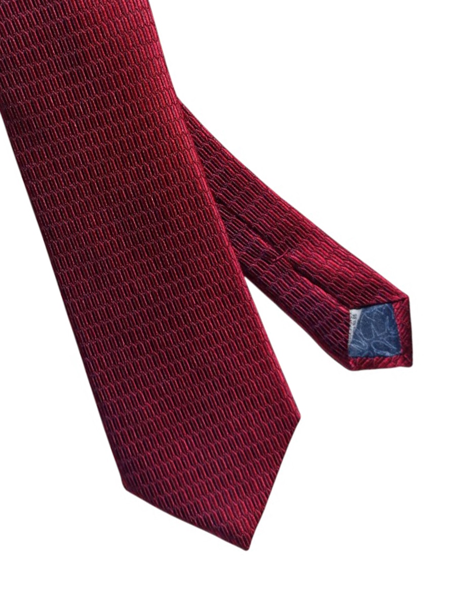 Corbata regular de seda estampado para hombre 3