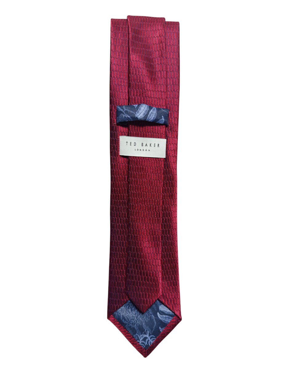 Corbata regular de seda estampado para hombre 2