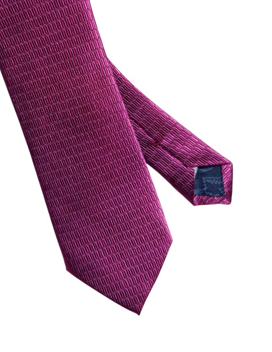 Corbata regular de seda estampado para hombre 2