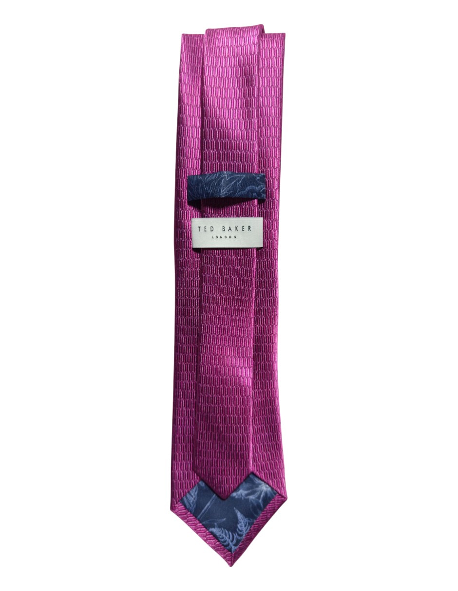 Corbata regular de seda estampado para hombre 3