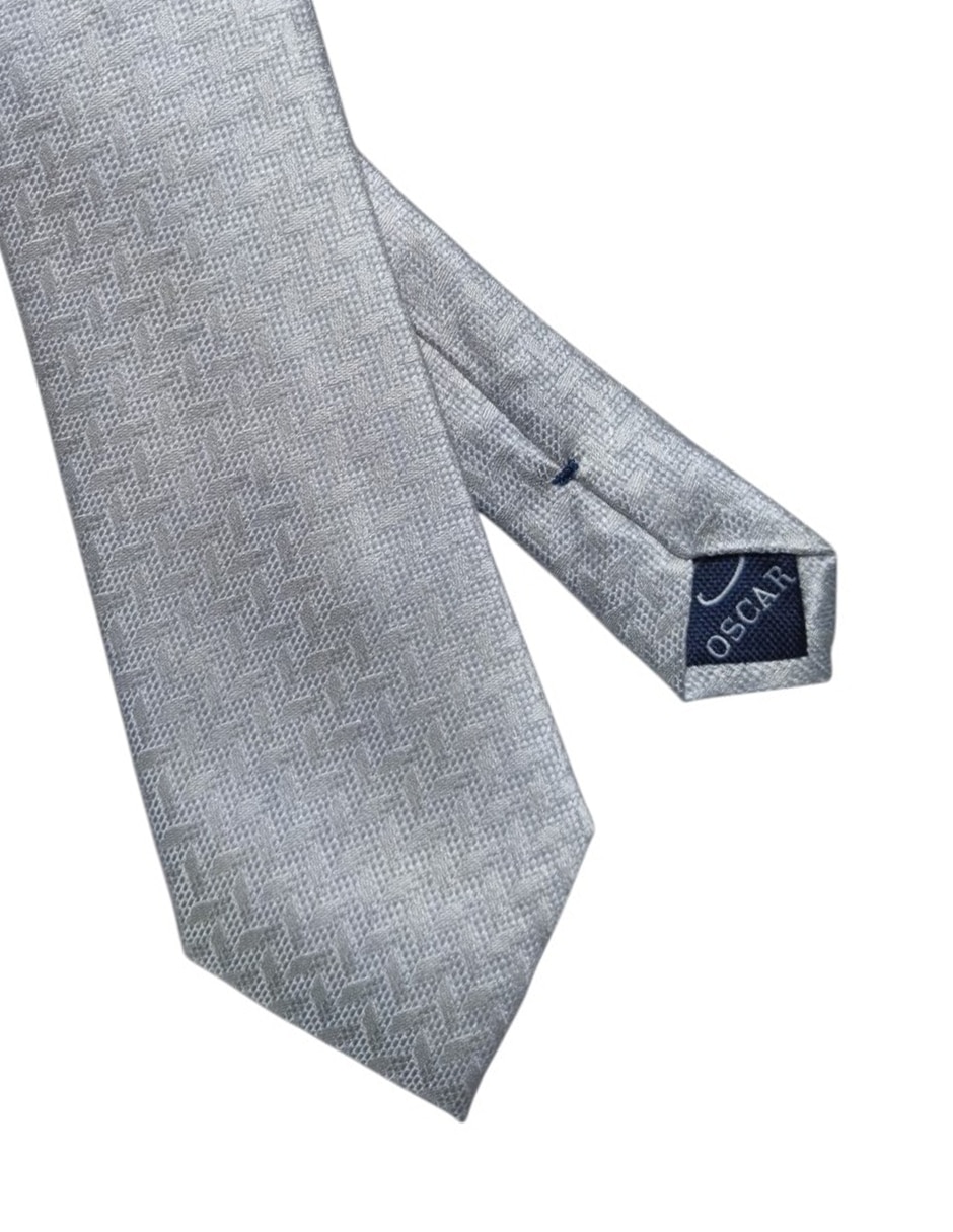 Corbata regular de seda estampado para hombre 3