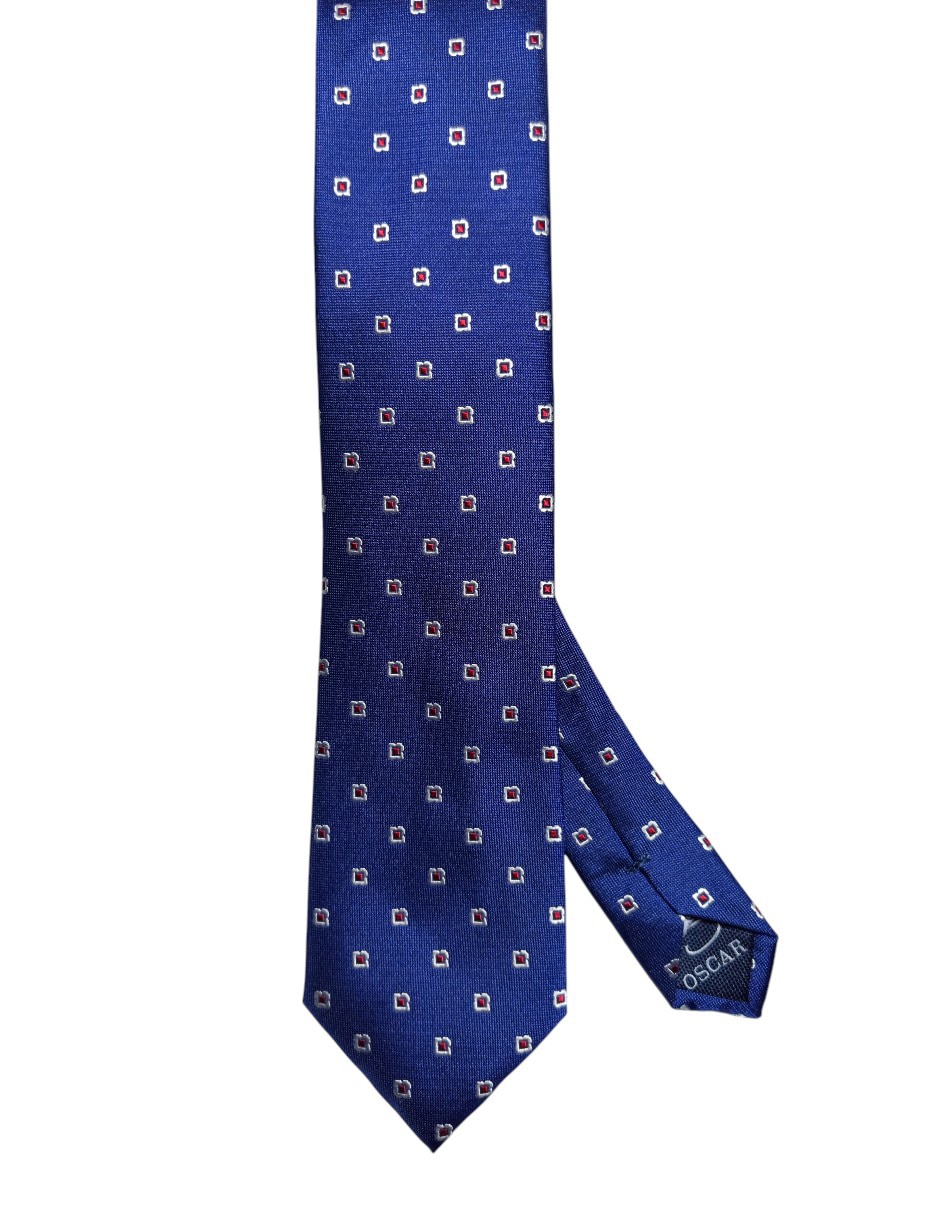 Corbata regular estampado microprint para hombre