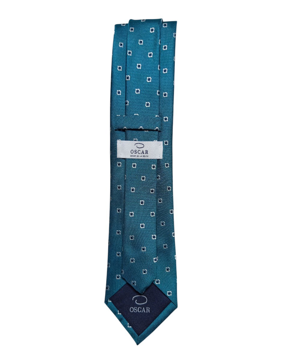 Corbata regular estampado microprint para hombre 3