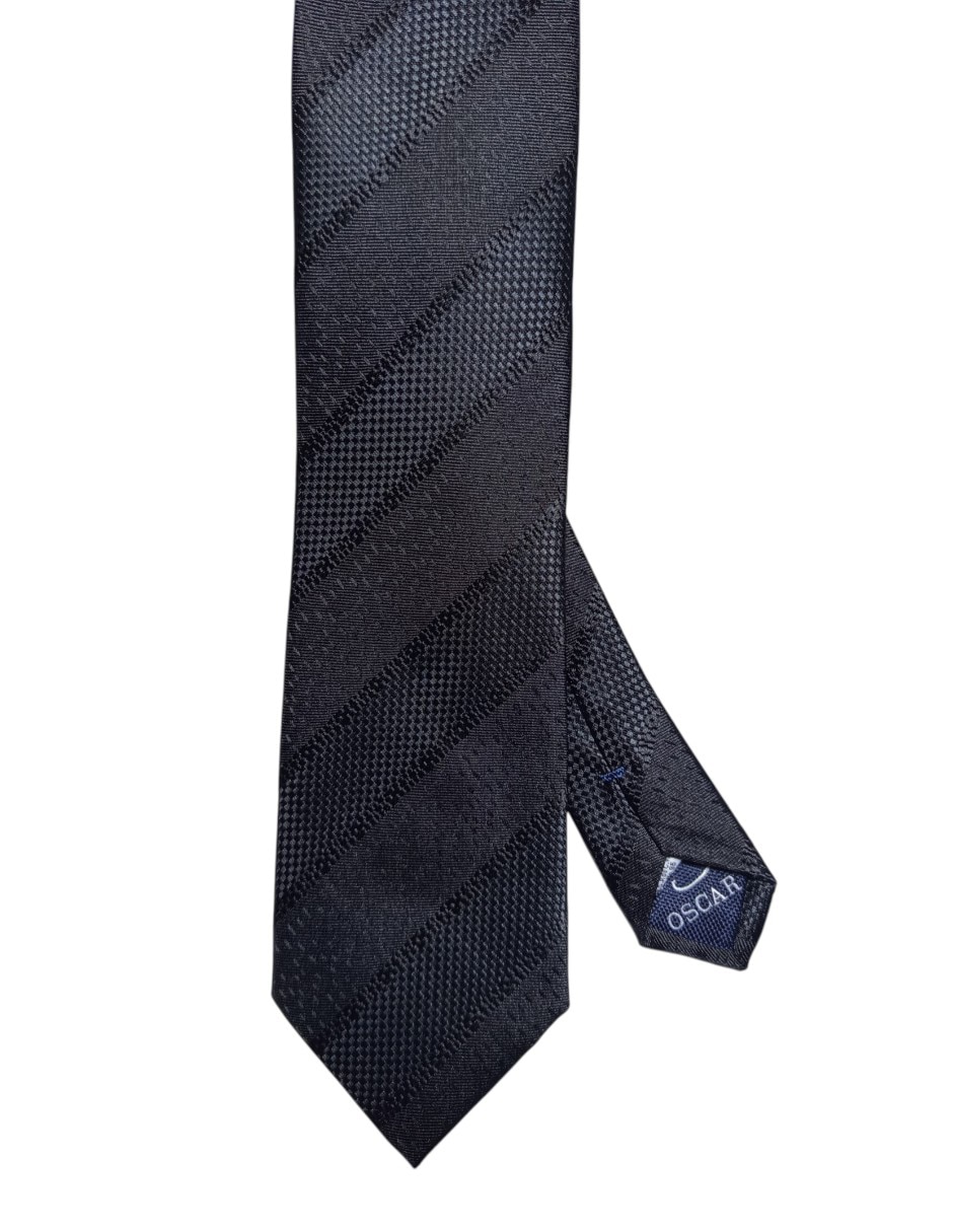 Corbata Oscar de la Renta regular de seda estampado a rayas para hombre Corbata Oscar de la Renta regular de seda estampado a rayas para hombre
