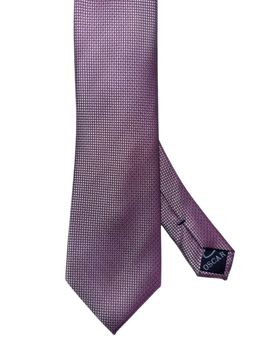 Corbata Oscar De La Renta regular de seda estampado gráfico para hombre 1