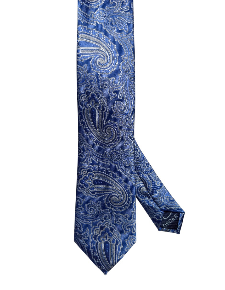 Corbata Oscar De La Renta regular de seda estampado paisley para hombre Corbata Oscar De La Renta regular de seda estampado paisley para hombre