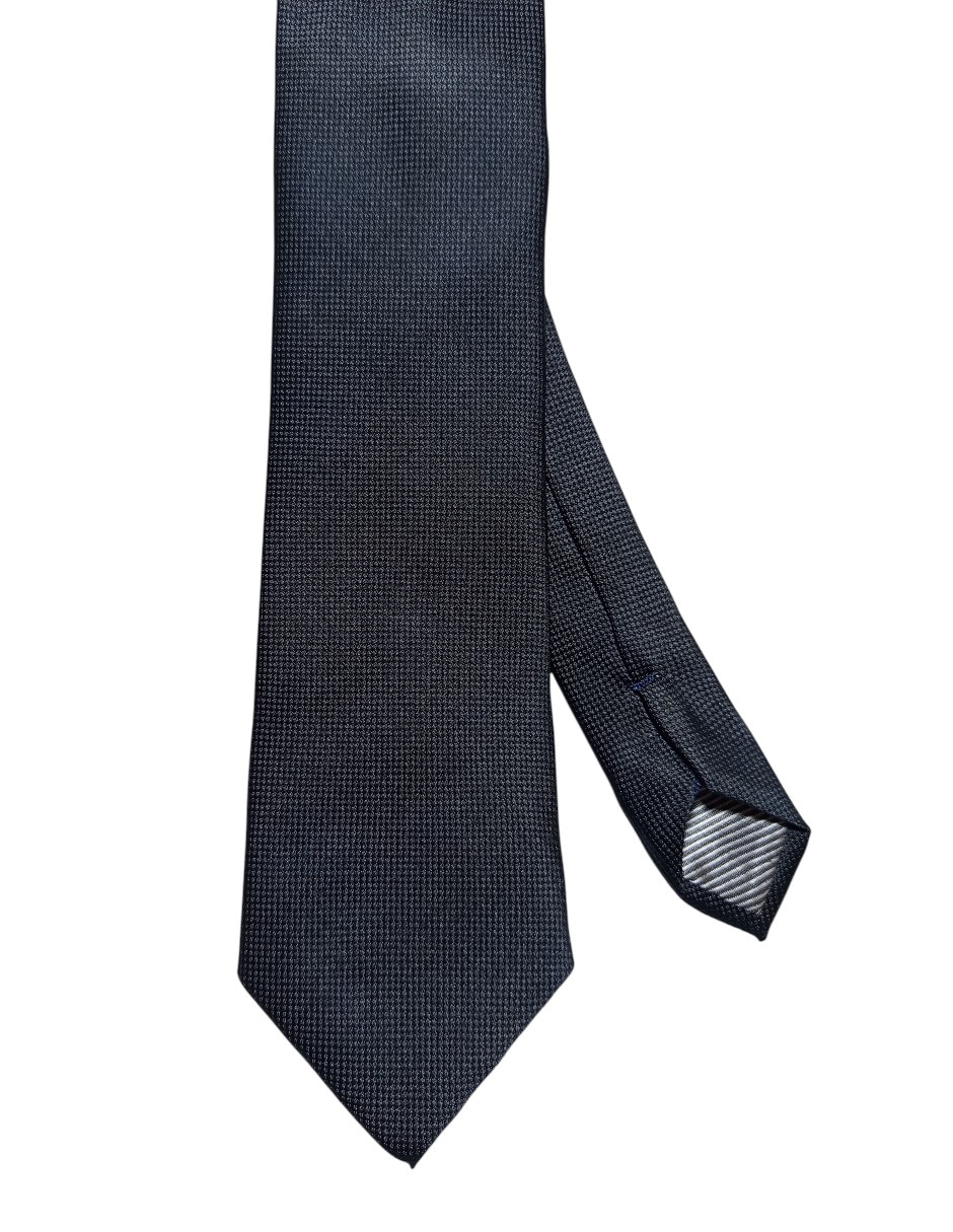 Corbata regular de seda estampado gráfico para hombre