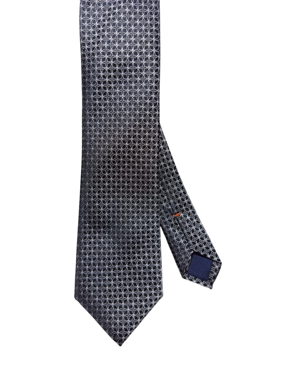 Corbata regular de seda estampada para hombre Corbata regular de seda estampada para hombre