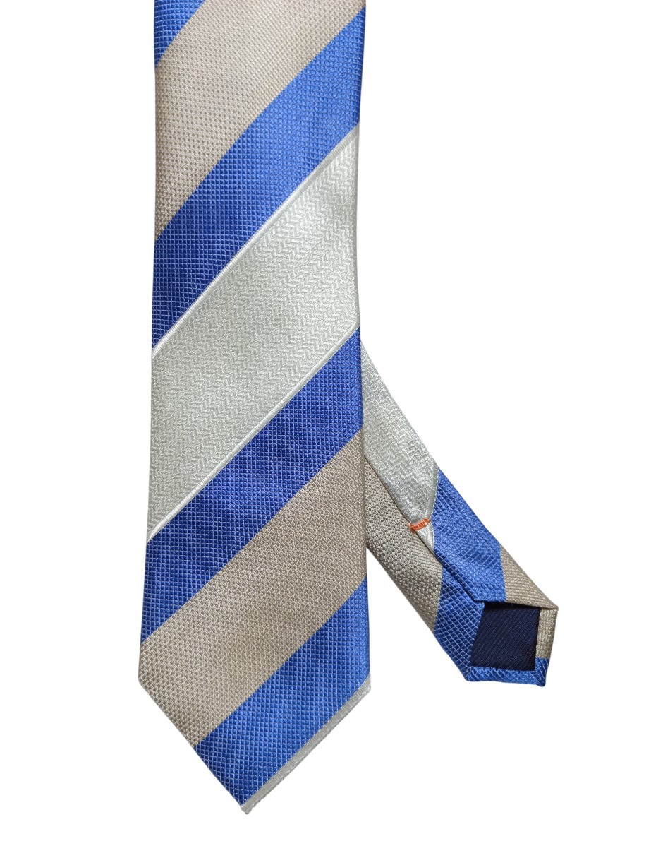Corbata regular de seda estampado a rayas para hombre Corbata regular de seda estampado a rayas para hombre