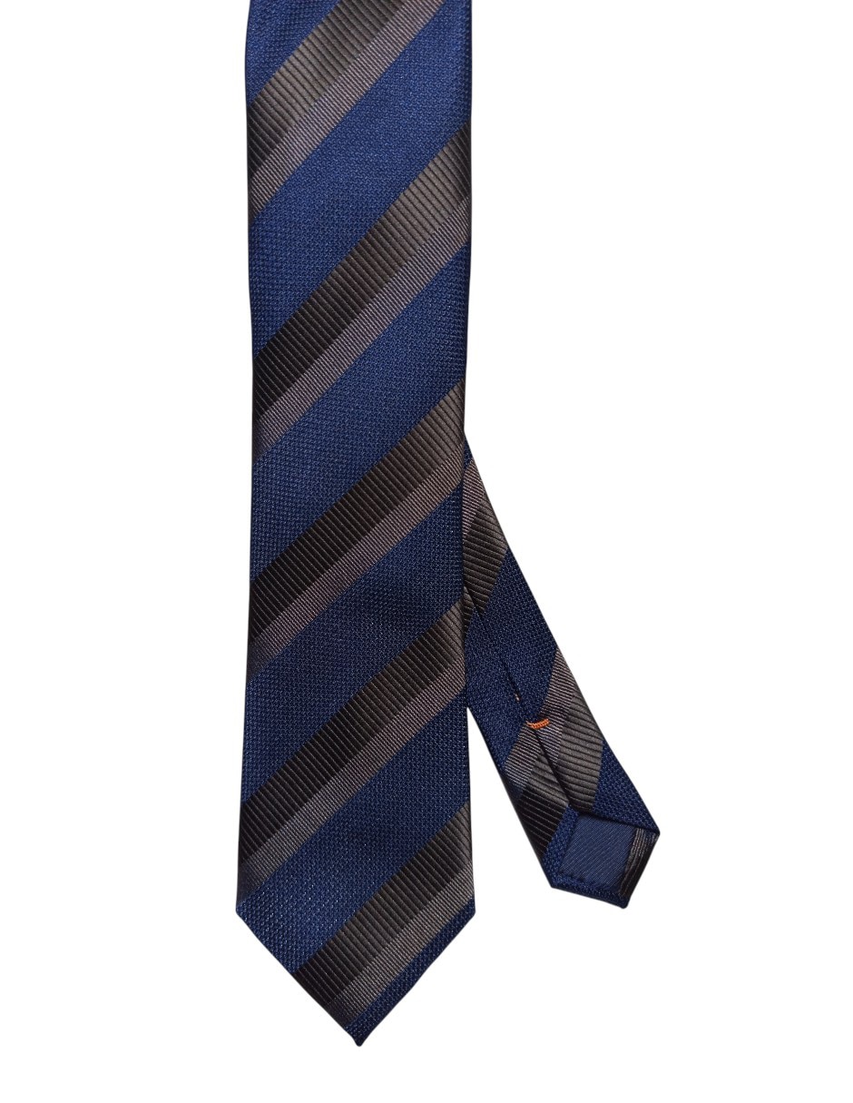 Corbata regular de seda estampado a rayas para hombre Corbata regular de seda estampado a rayas para hombre