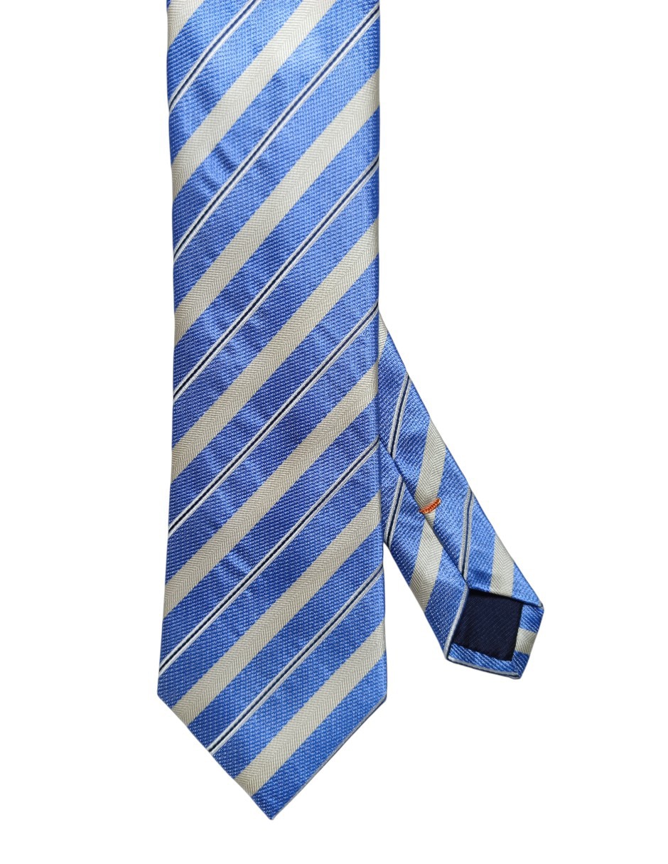 Corbata regular de seda estampado a rayas para hombre Corbata regular de seda estampado a rayas para hombre