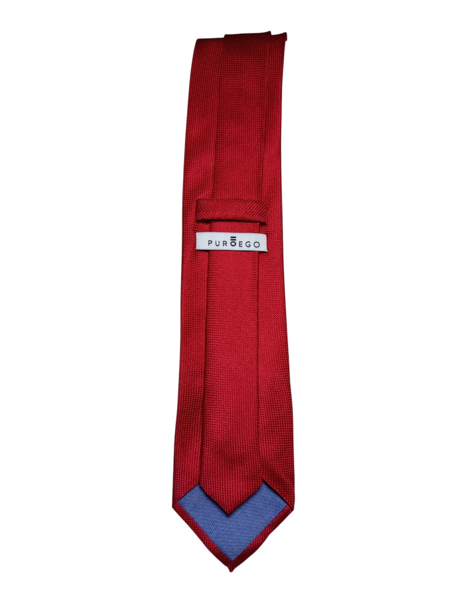 Corbata Puroego regular de seda estampada para hombre