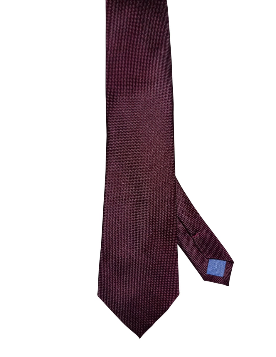 Corbata regular de seda estampada para hombre