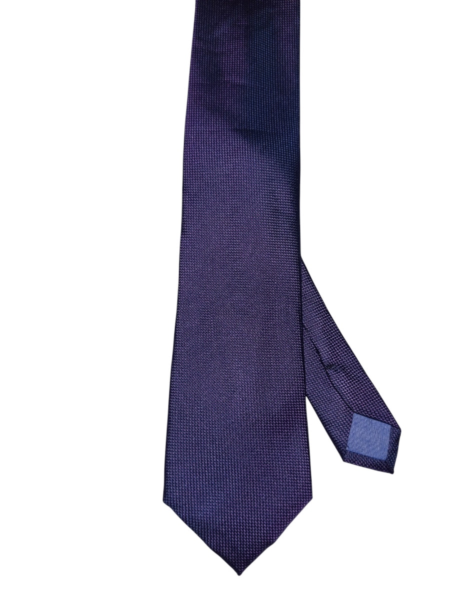 Corbata regular de seda estampada para hombre