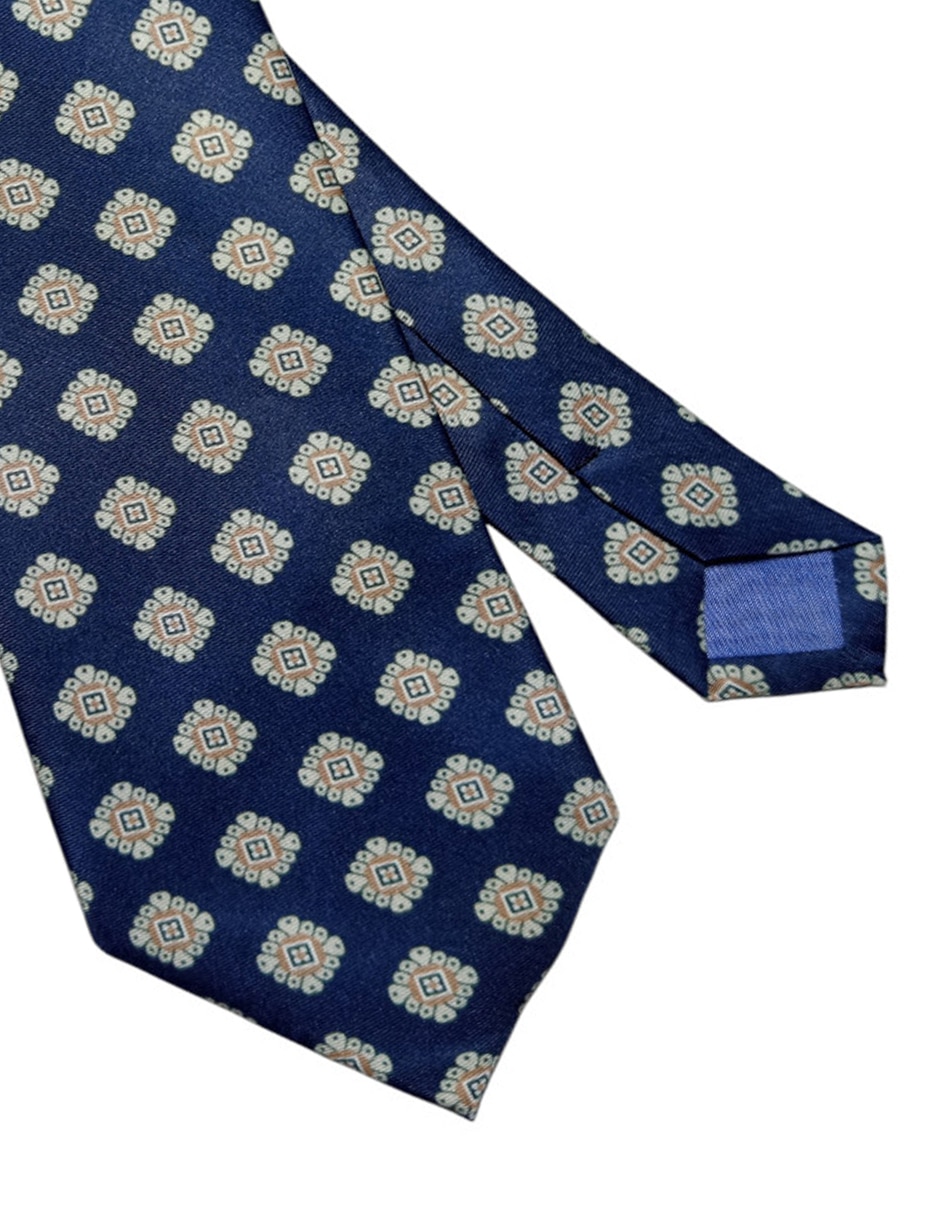 Corbata regular de seda estampado floral para hombre 3