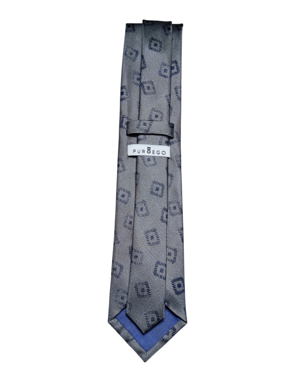 Corbata regular de seda estampada para hombre 2