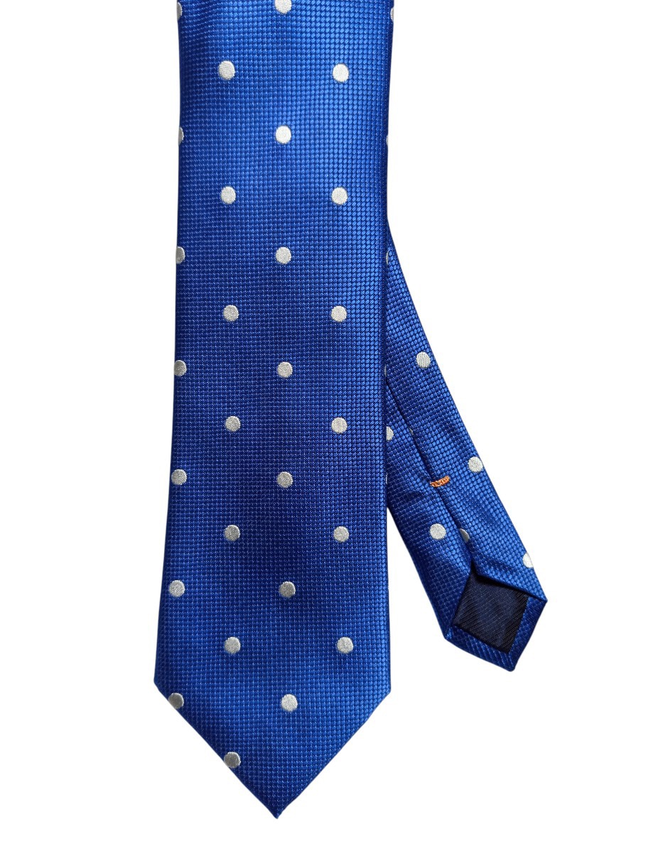 Corbata regular de seda estampado lunares para hombre Corbata regular de seda estampado lunares para hombre