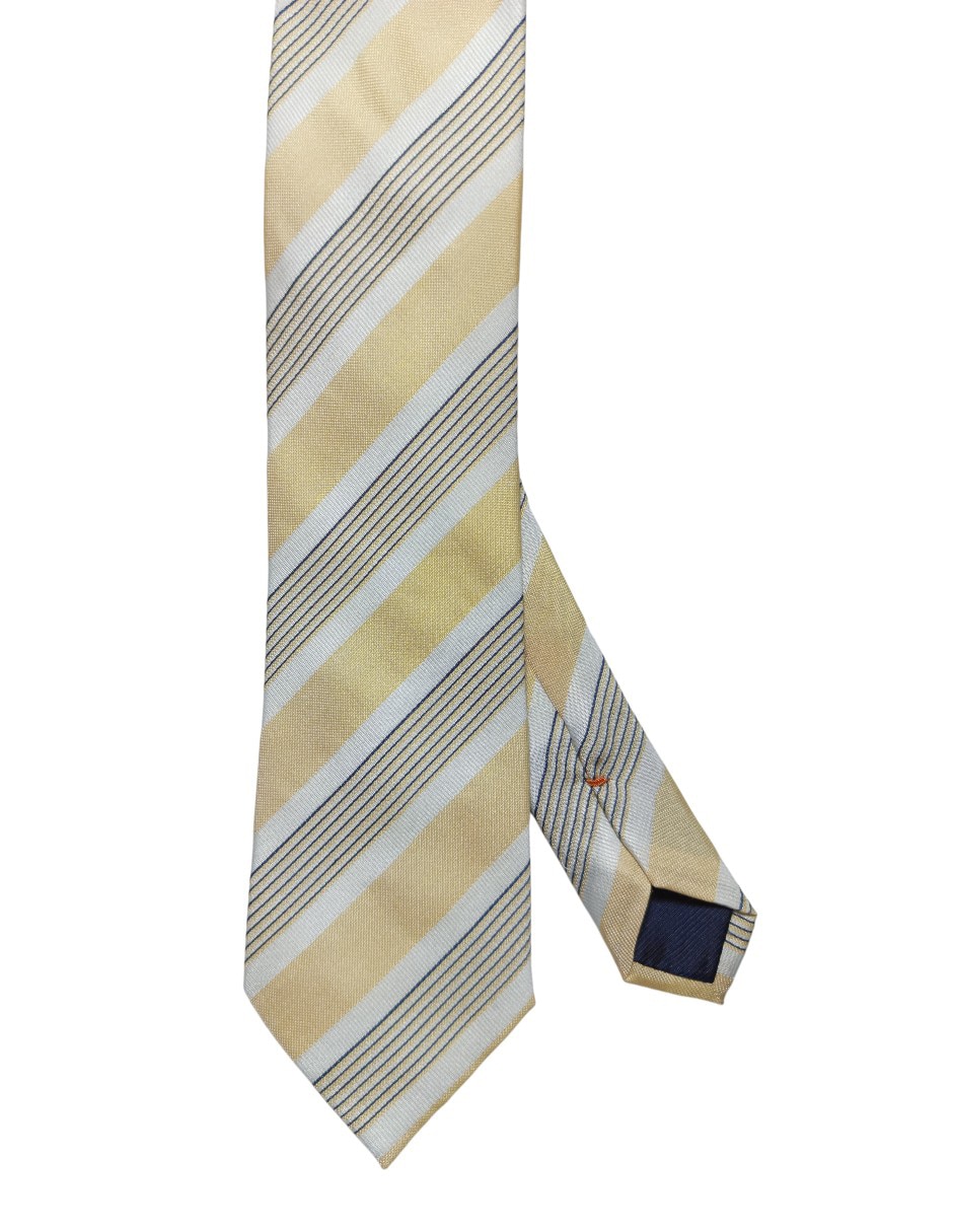 Corbata regular de seda estampado a rayas para hombre Corbata regular de seda estampado a rayas para hombre