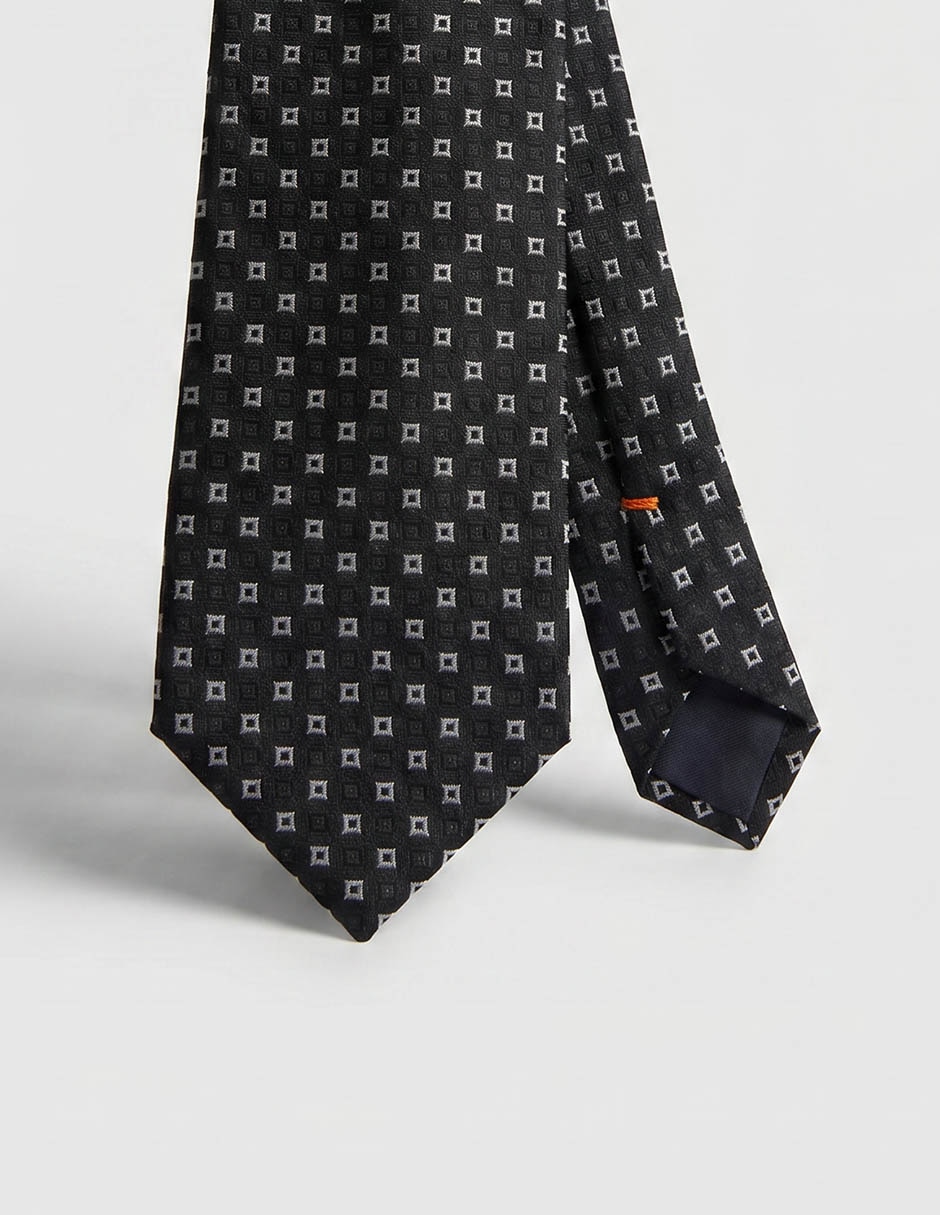 Corbata regular de seda para hombre