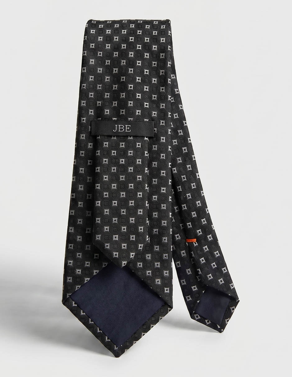 Corbata regular de seda para hombre 2