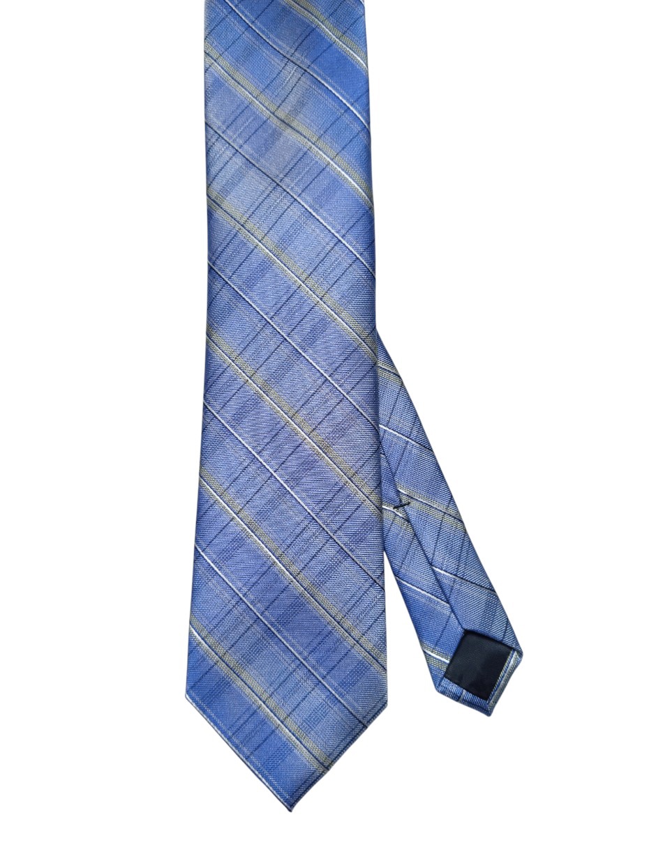Corbata regular de seda estampado a rayas para hombre Corbata regular de seda estampado a rayas para hombre